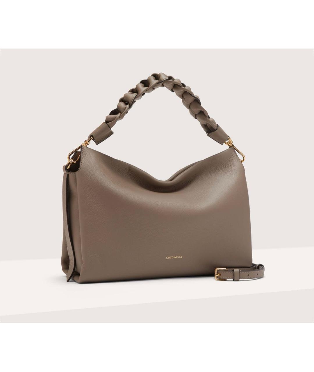 COCCINELLE Коричневый кожаный рюкзак, фото 2