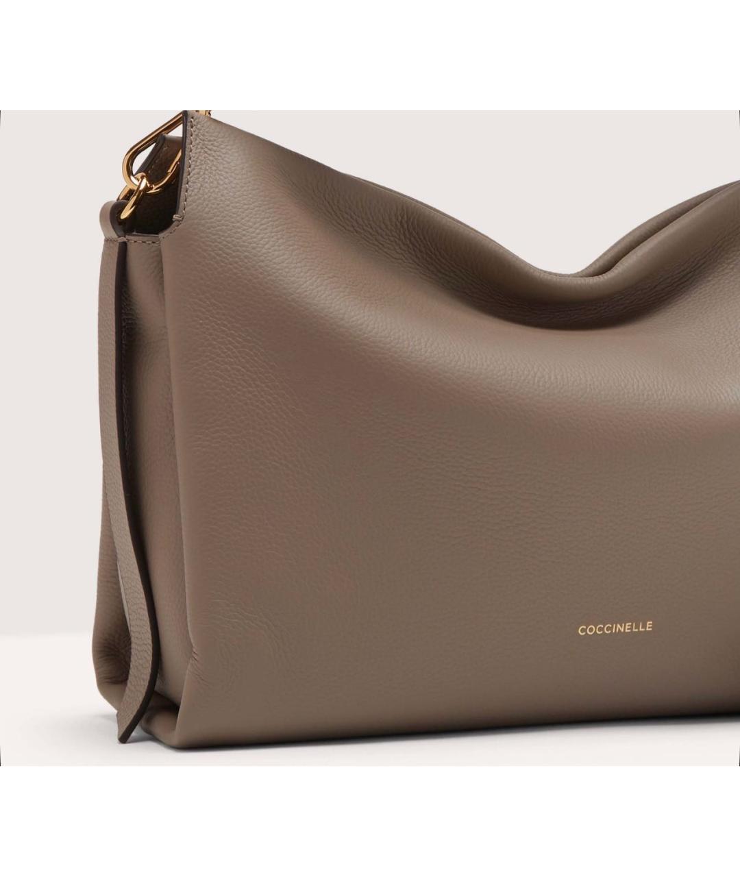 COCCINELLE Коричневый кожаный рюкзак, фото 5