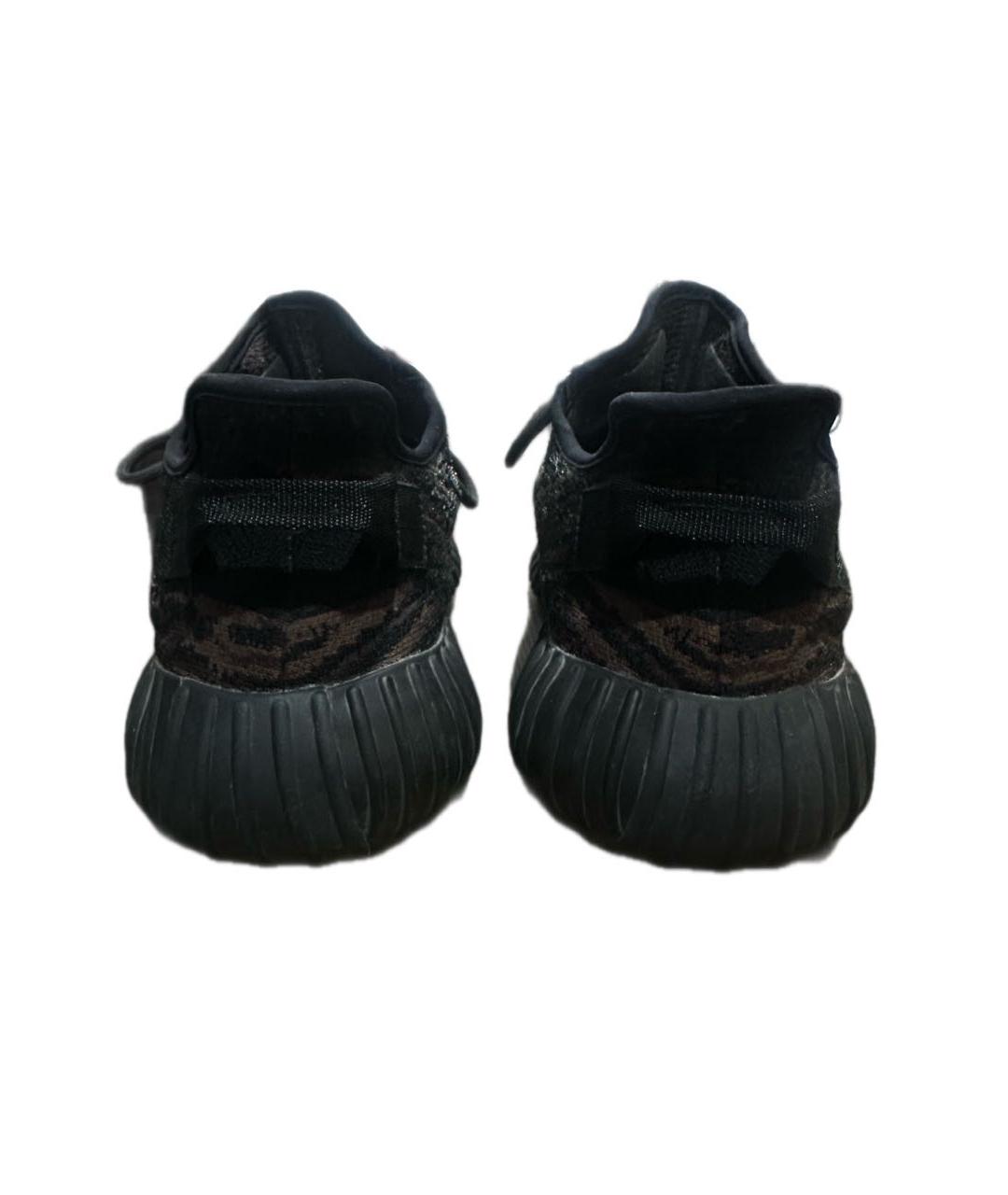 ADIDAS YEEZY Черные текстильные низкие кроссовки / кеды, фото 4