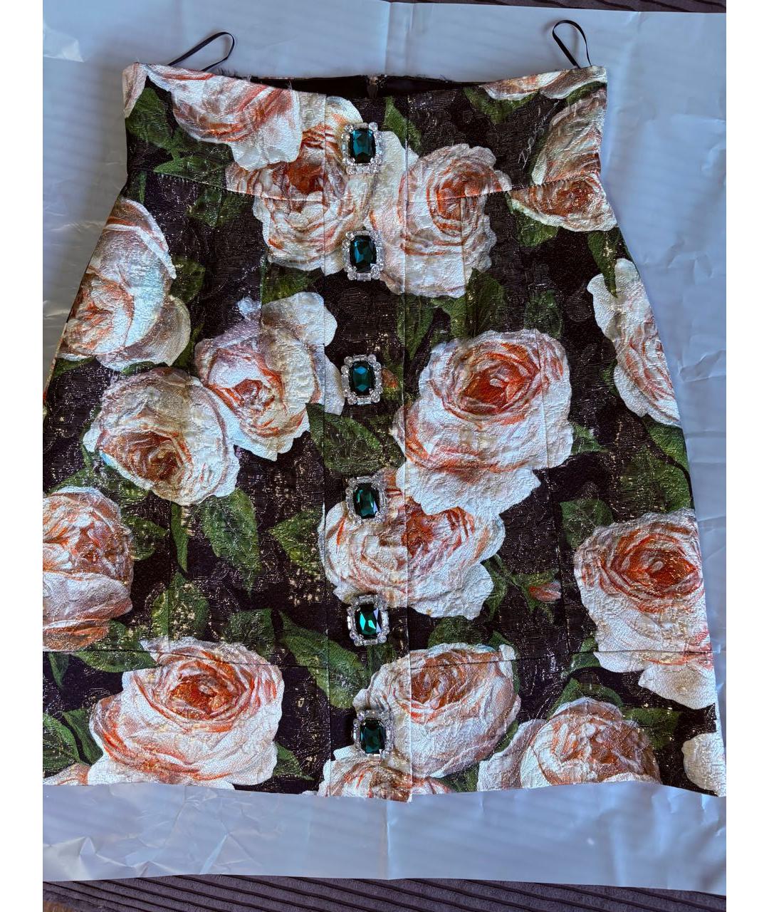 DOLCE&GABBANA Мульти юбка мини, фото 5