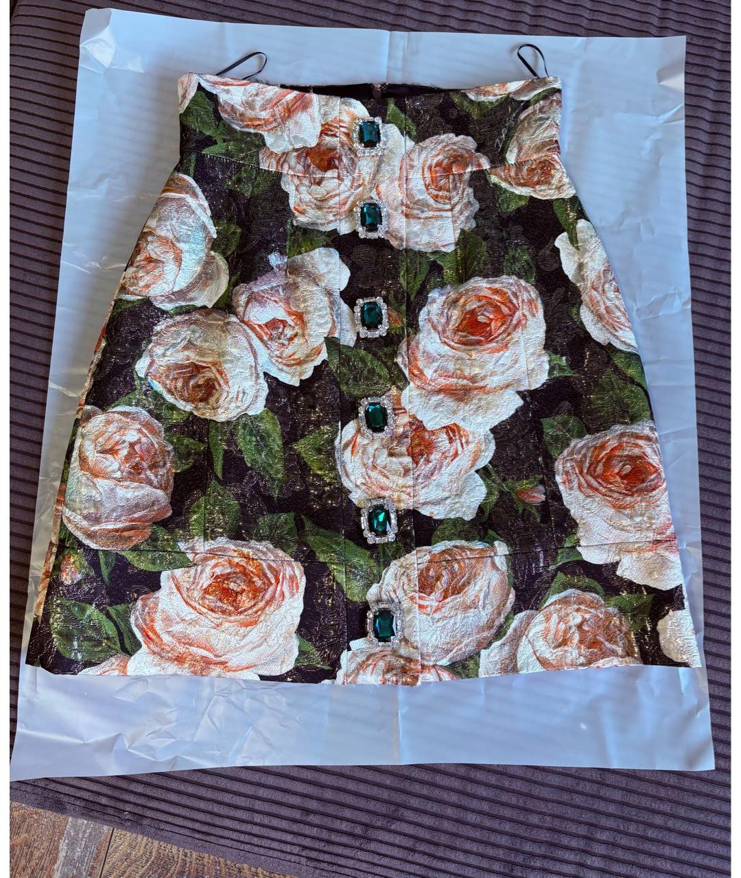 DOLCE&GABBANA Мульти юбка мини, фото 4