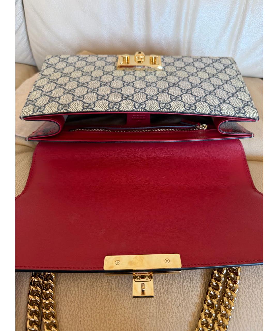 GUCCI Бордовая сумка через плечо из экзотической кожи, фото 8