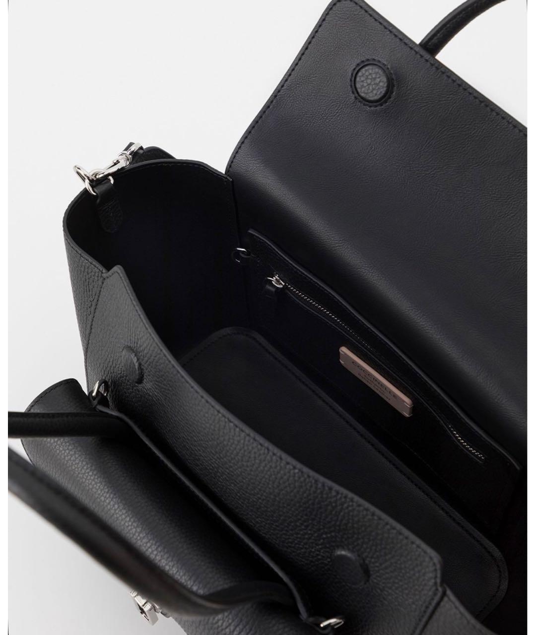 COCCINELLE Черная кожаная сумка через плечо, фото 4