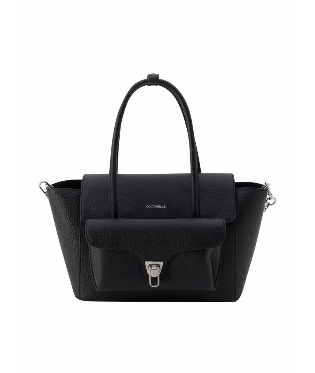 COCCINELLE Черная кожаная сумка через плечо, фото 1