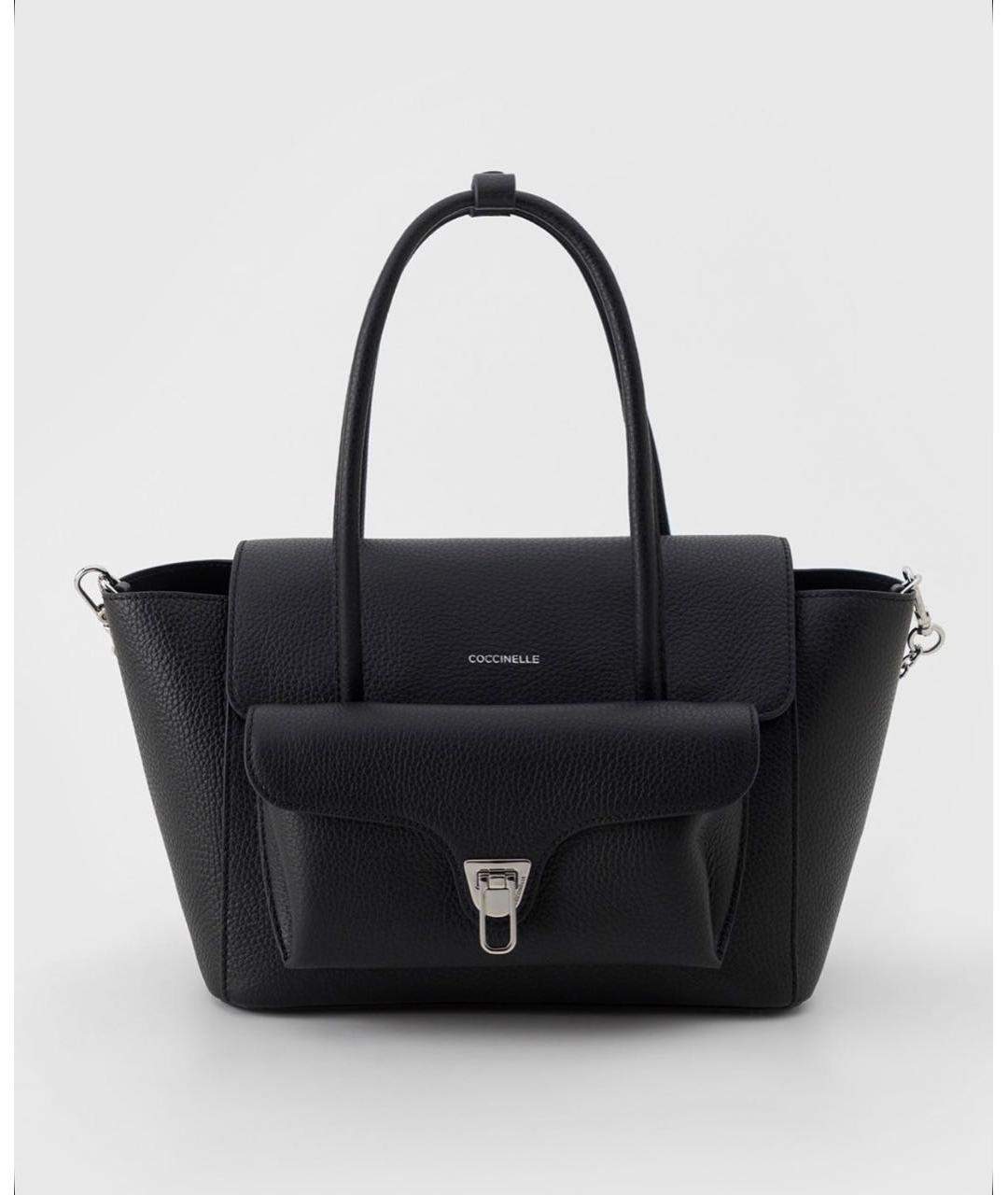 COCCINELLE Черная кожаная сумка через плечо, фото 6