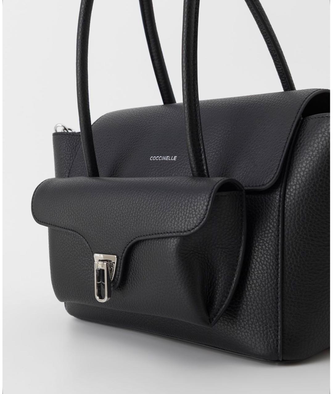 COCCINELLE Черная кожаная сумка через плечо, фото 2