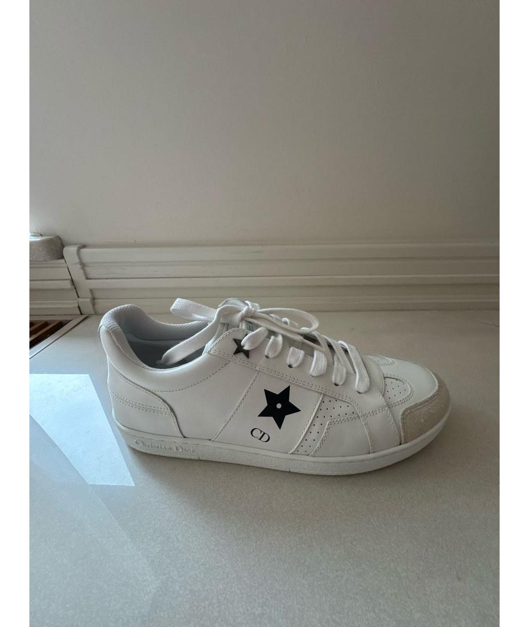 CHRISTIAN DIOR Белые кожаные кеды, фото 9