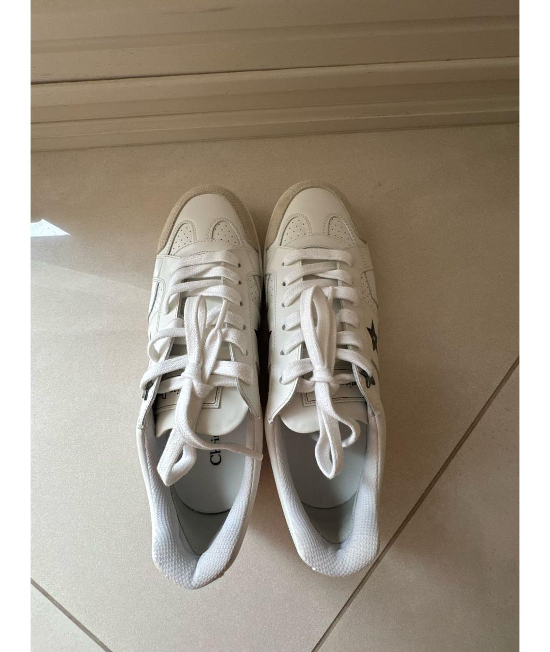 CHRISTIAN DIOR Белые кожаные кеды, фото 3