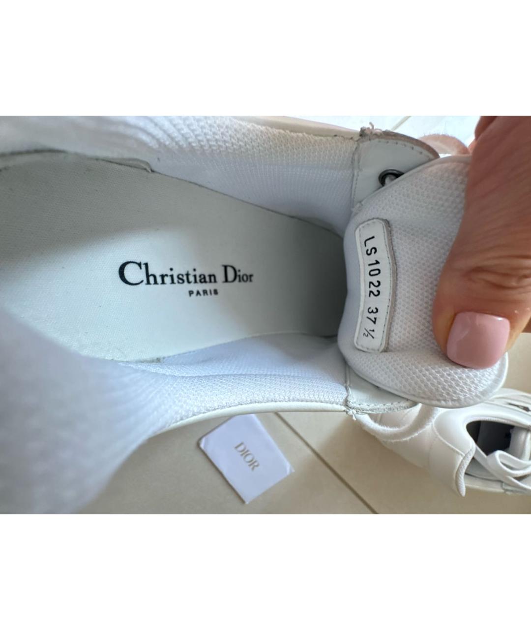 CHRISTIAN DIOR Белые кожаные кеды, фото 5