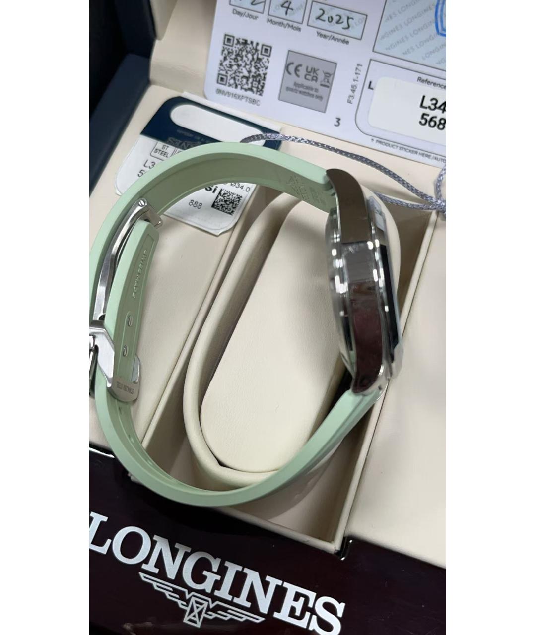 LONGINES Салатовые часы, фото 6