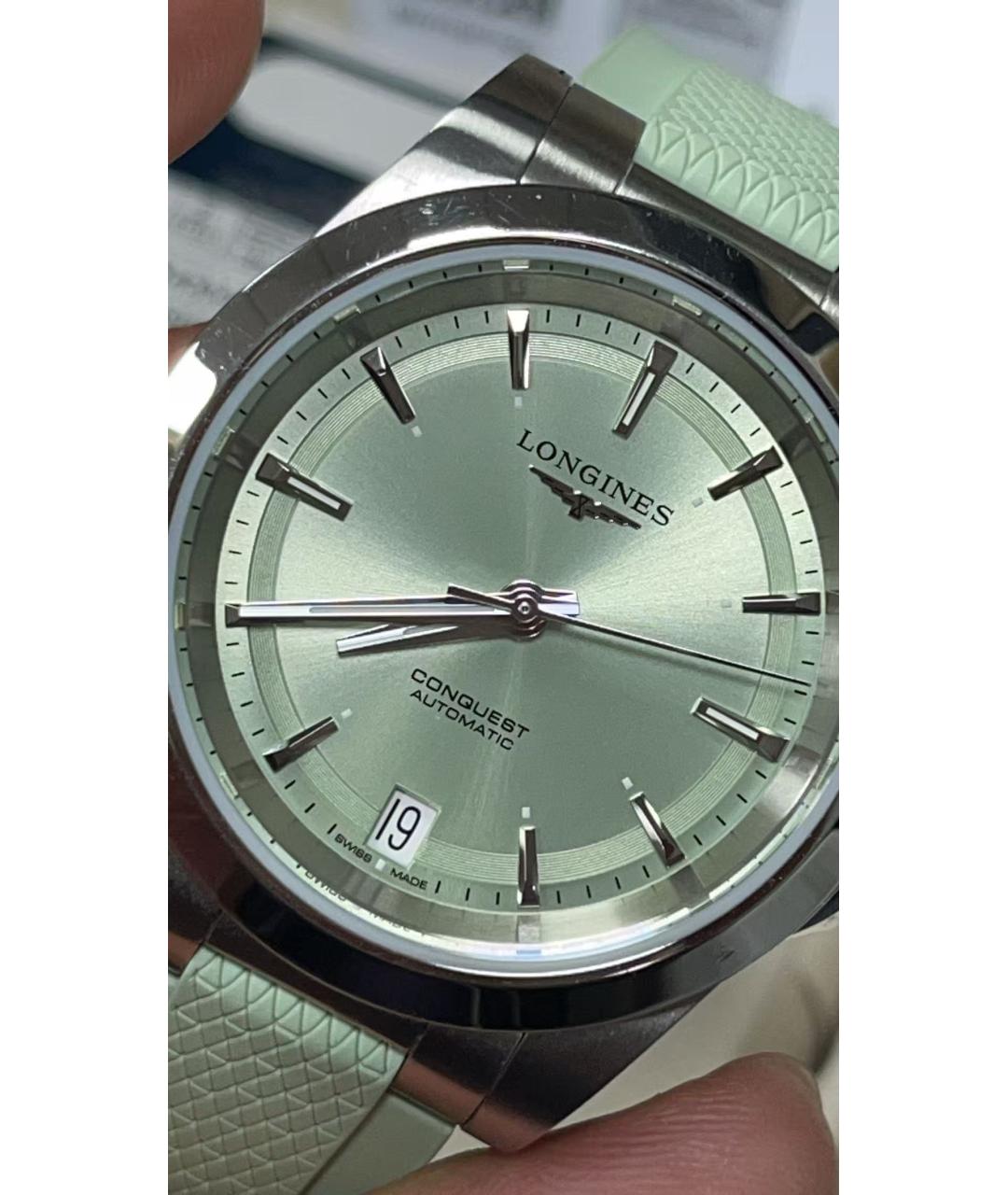 LONGINES Салатовые часы, фото 3