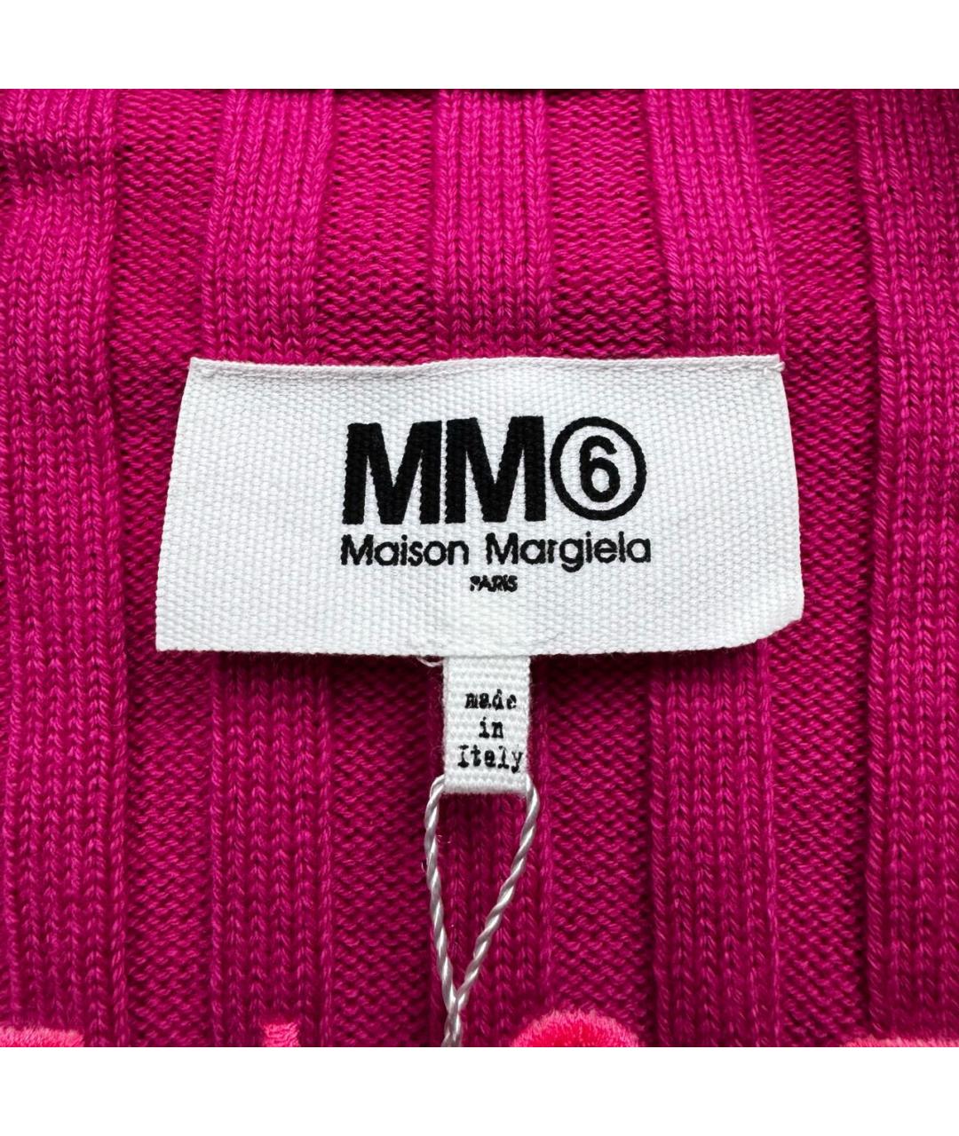 MM6 MAISON MARGIELA Розовый хлопковый джемпер / свитер, фото 6