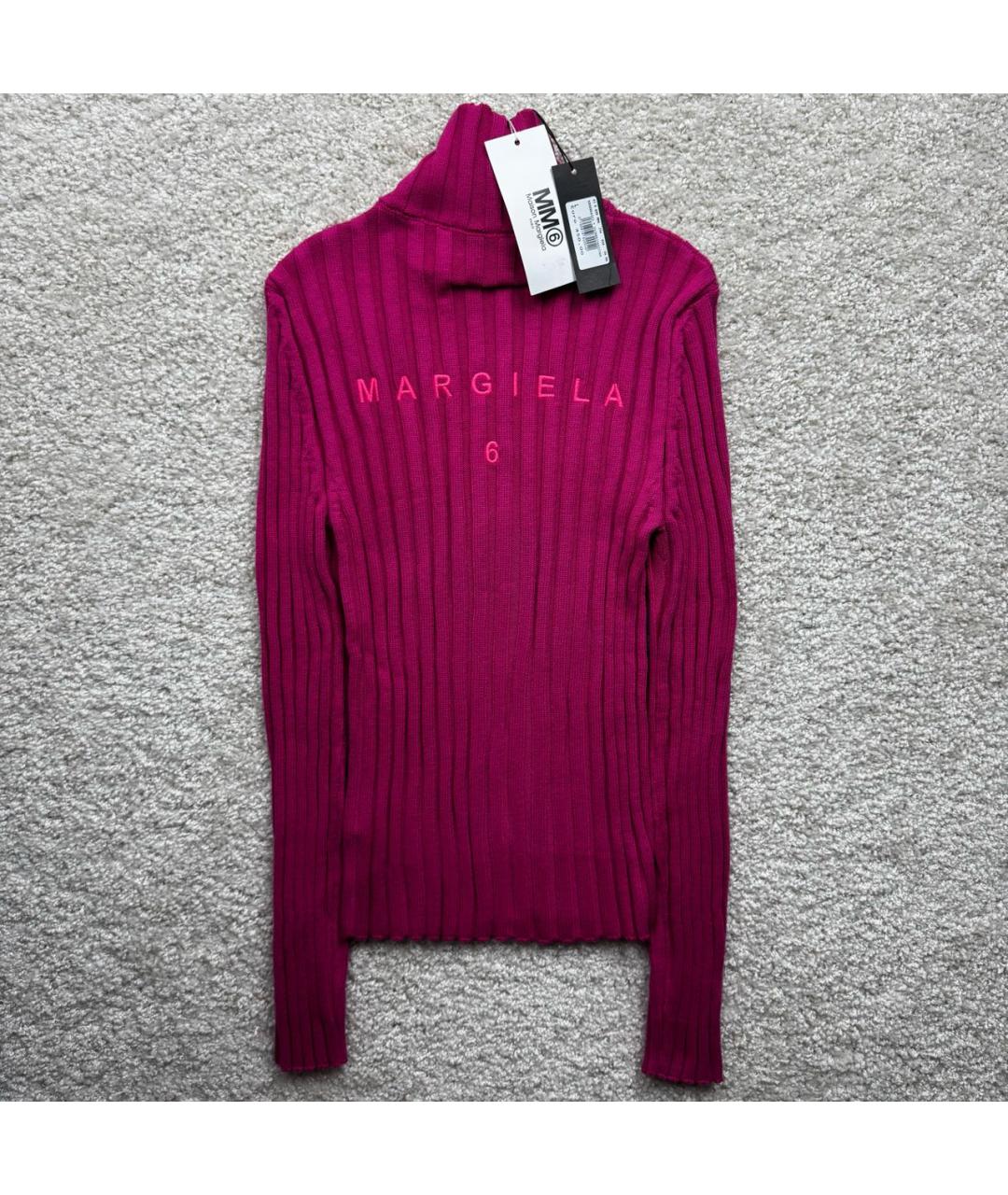 MM6 MAISON MARGIELA Розовый хлопковый джемпер / свитер, фото 2