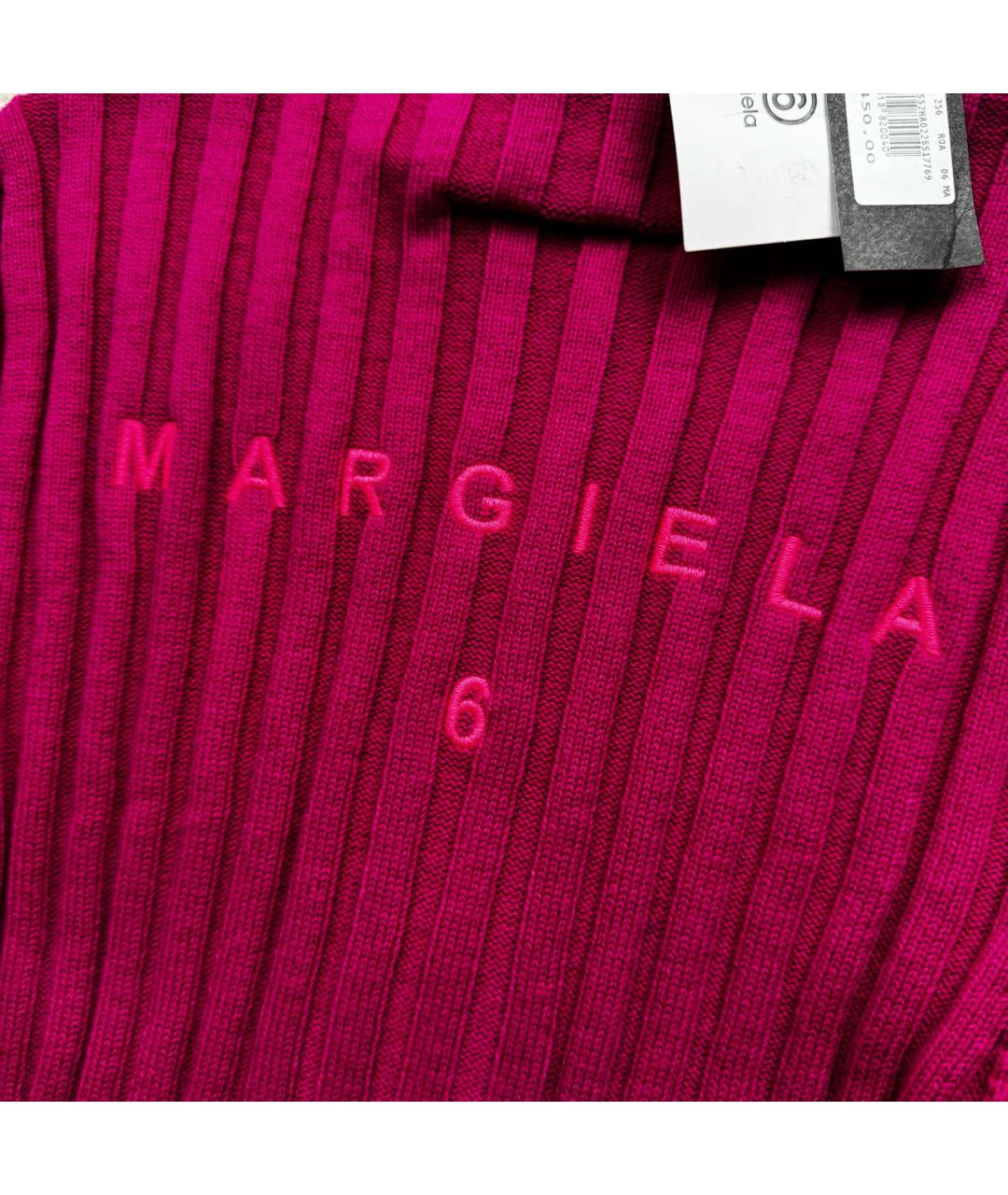 MM6 MAISON MARGIELA Розовый хлопковый джемпер / свитер, фото 4