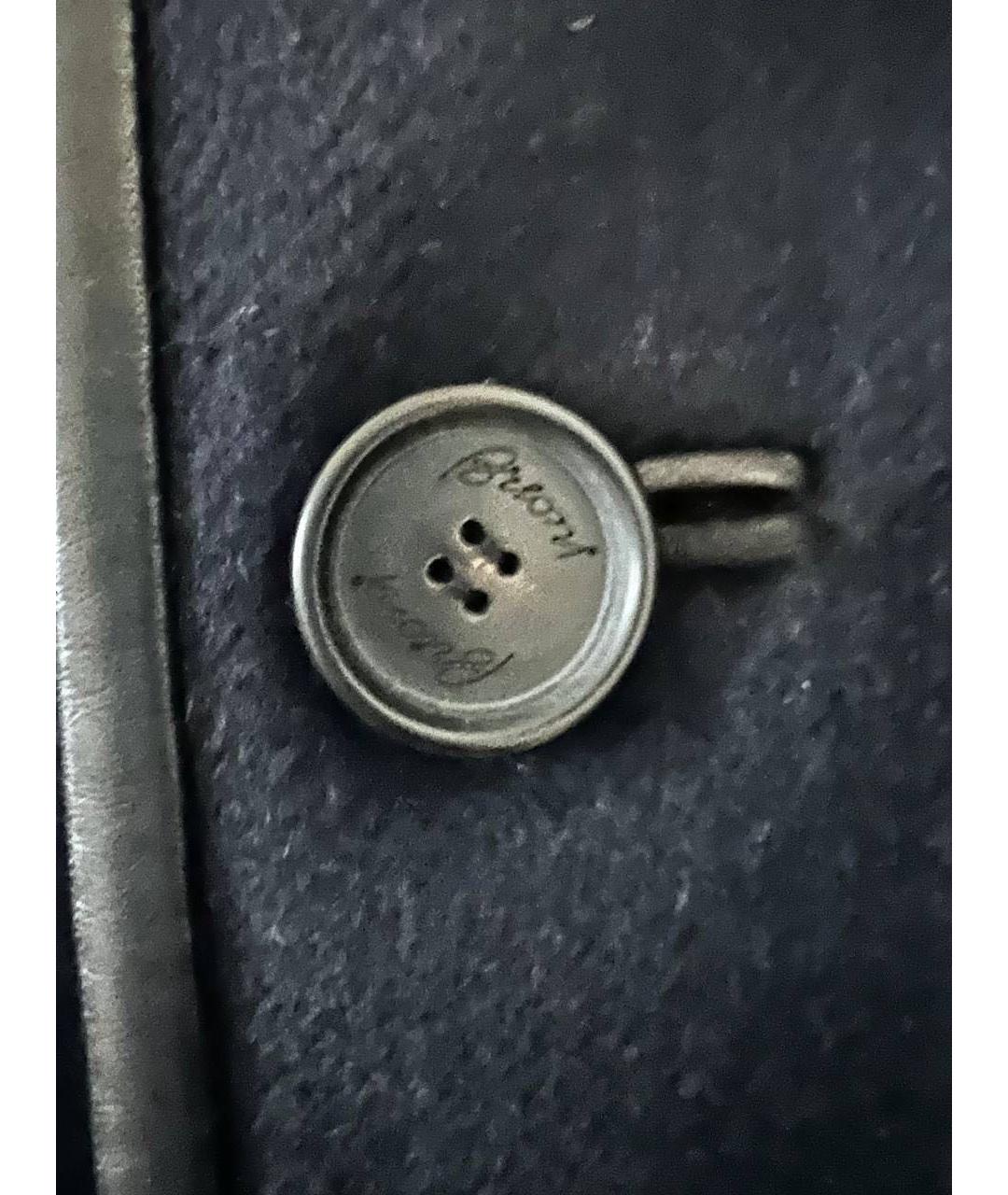 BRIONI Темно-синее кашемировое пальто, фото 4