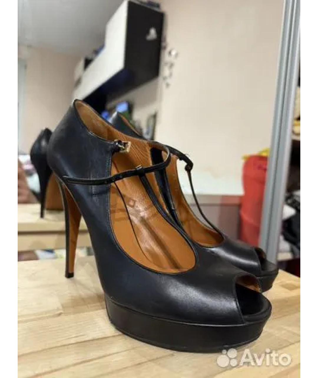 GUCCI Черные кожаные туфли, фото 4