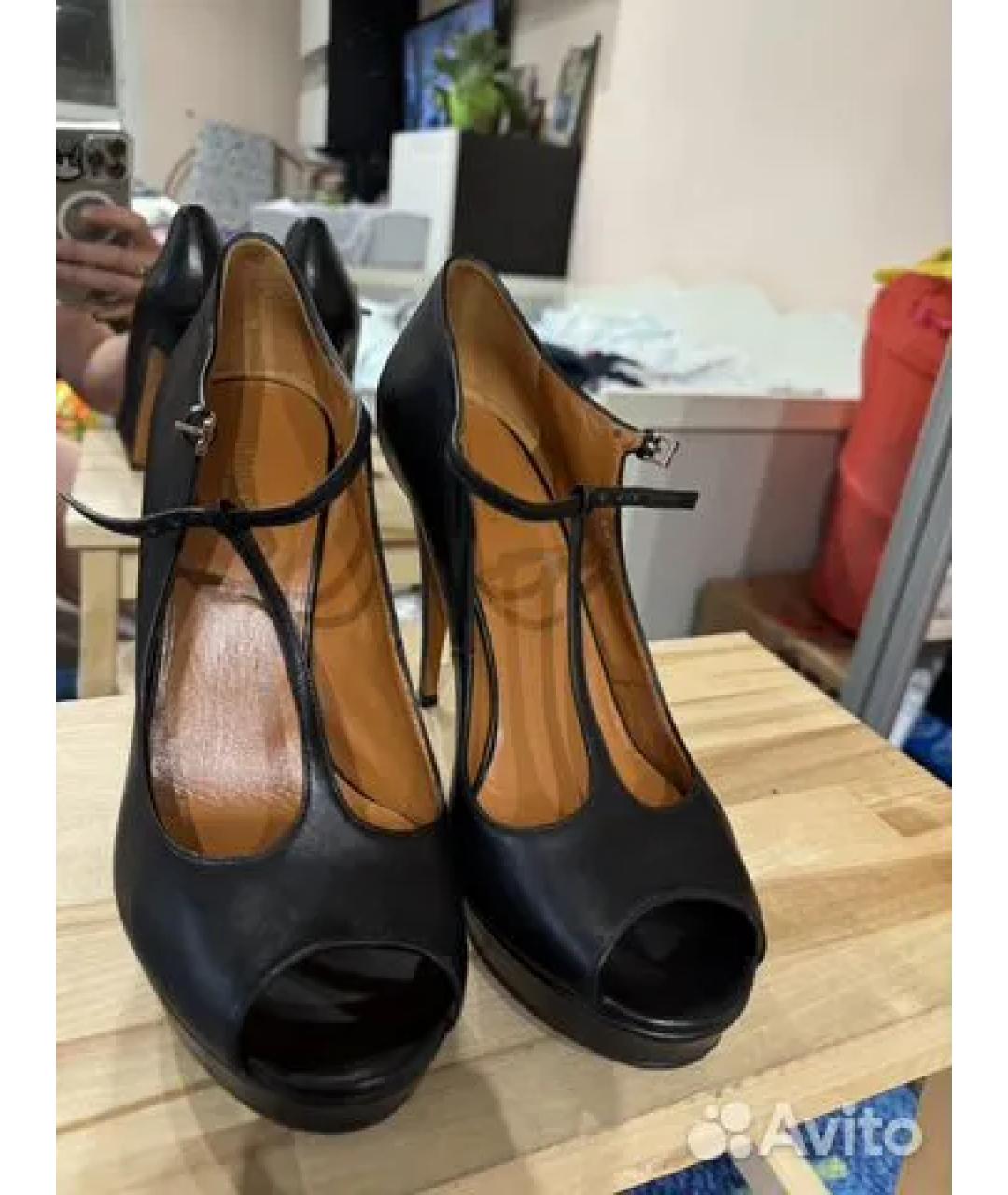 GUCCI Черные кожаные туфли, фото 2