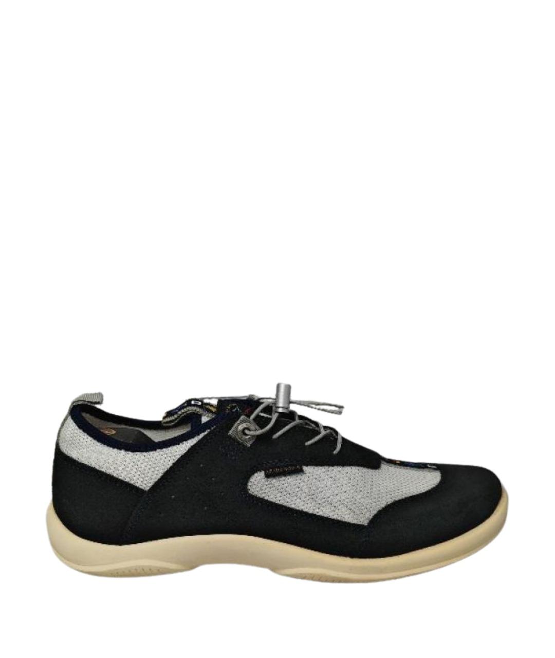 PAUL & SHARK Темно-синие замшевые низкие кроссовки / кеды, фото 1