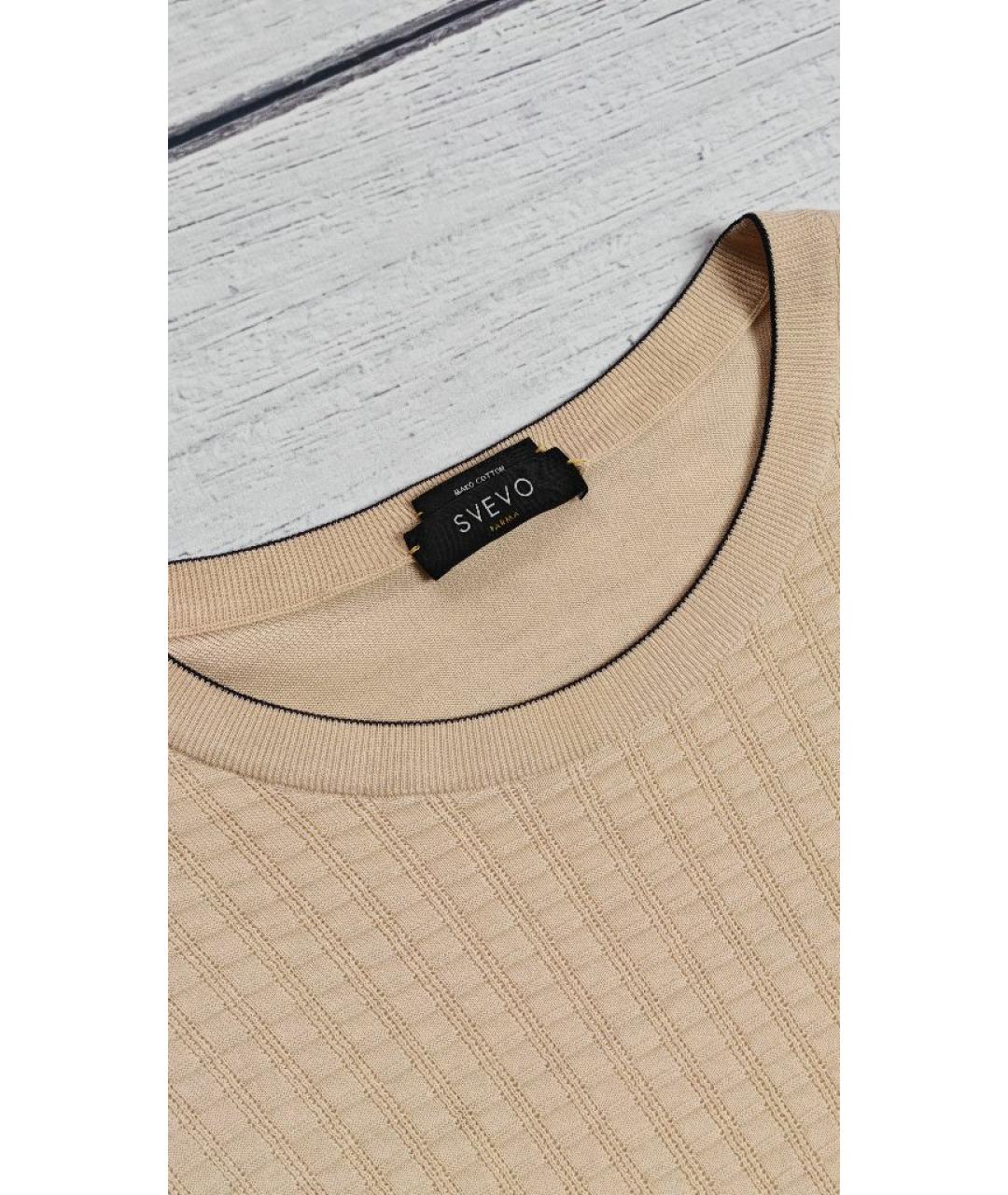 SVEVO Желтая хлопковая футболка, фото 3