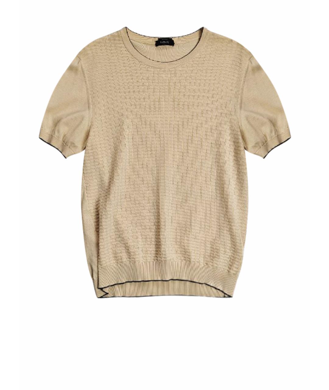 SVEVO Желтая хлопковая футболка, фото 1