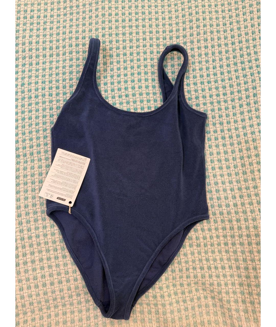 ZIMMERMANN Темно-синий хлопковый купальник, фото 2