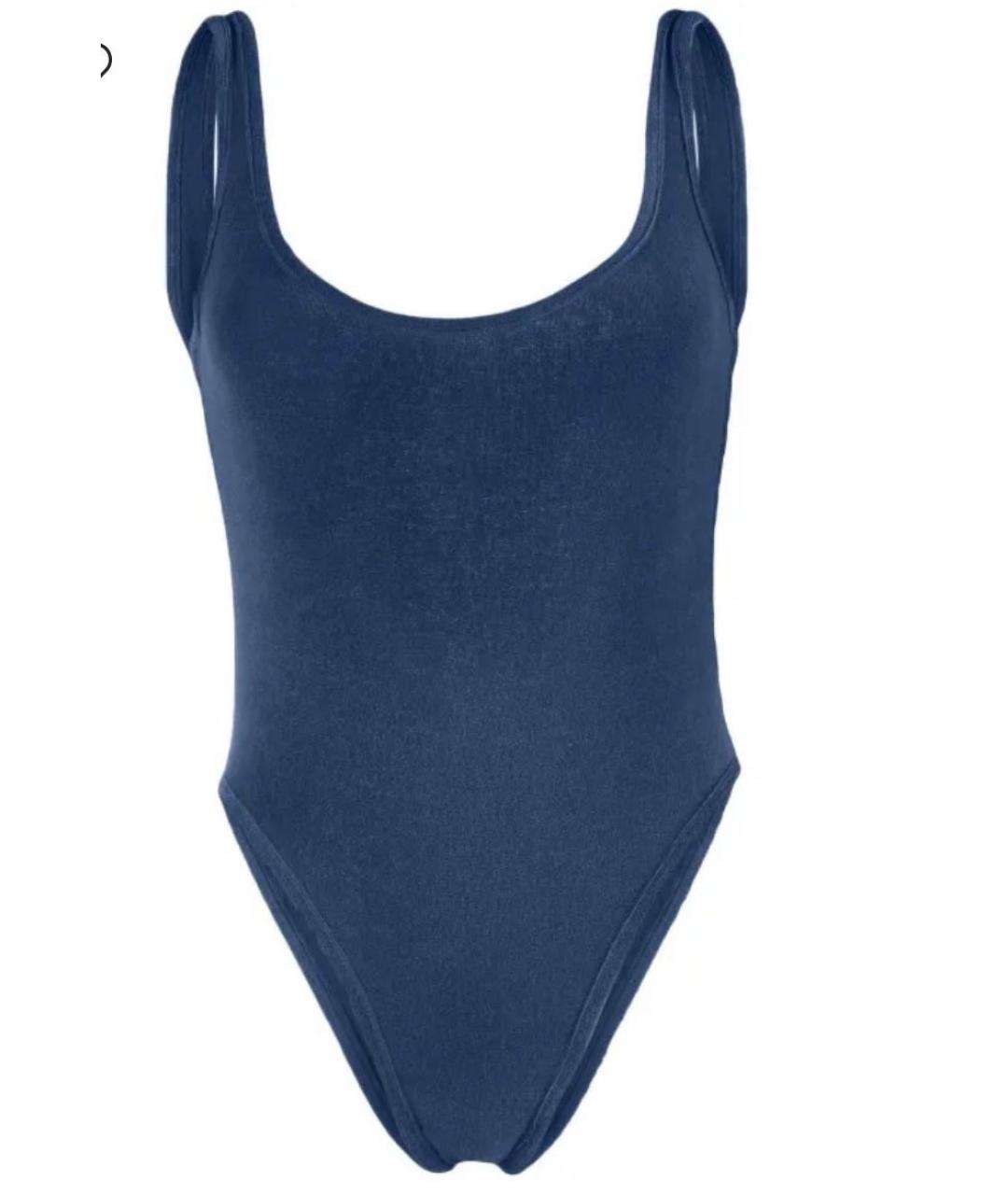 ZIMMERMANN Темно-синий хлопковый купальник, фото 9