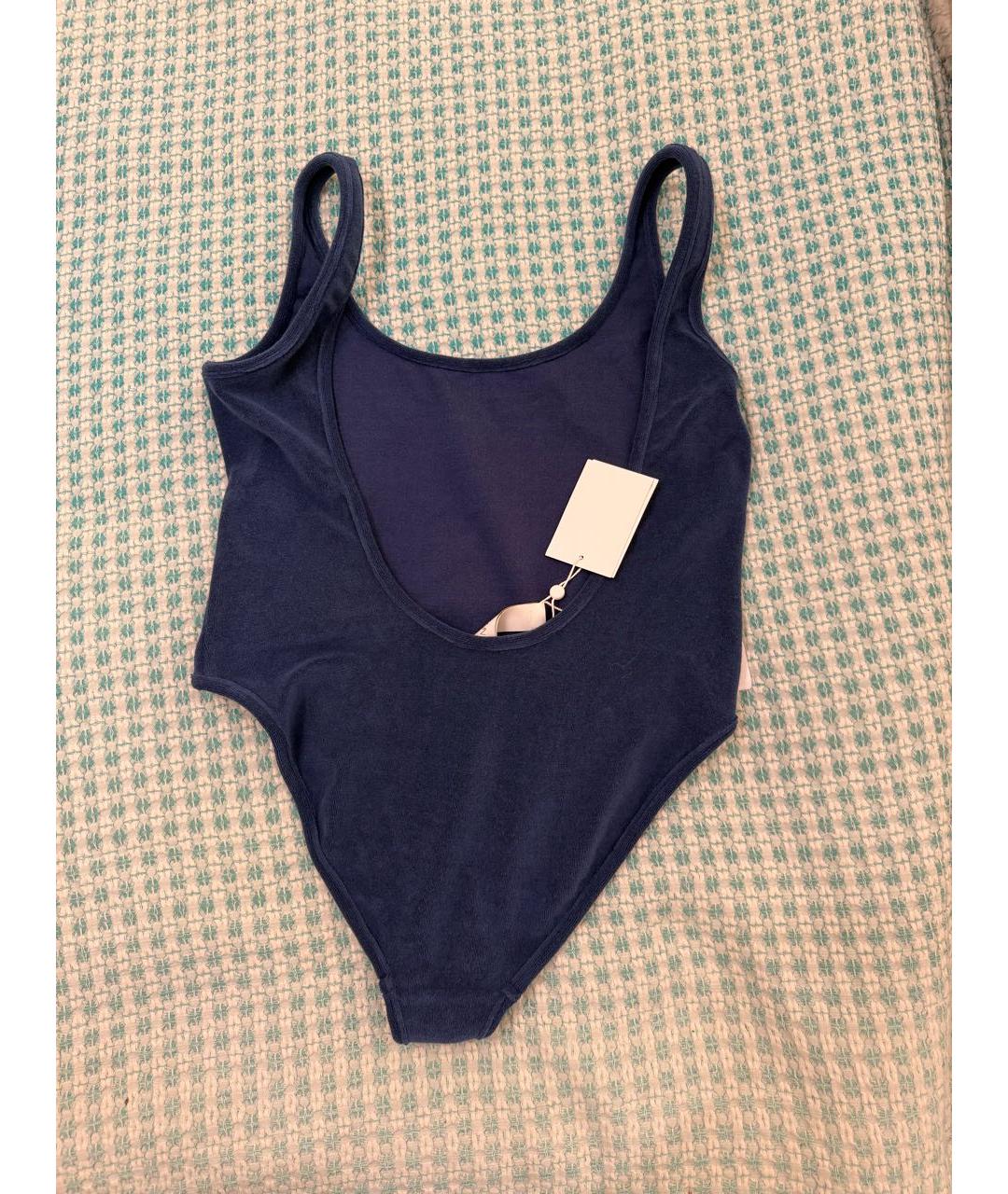 ZIMMERMANN Темно-синий хлопковый купальник, фото 3