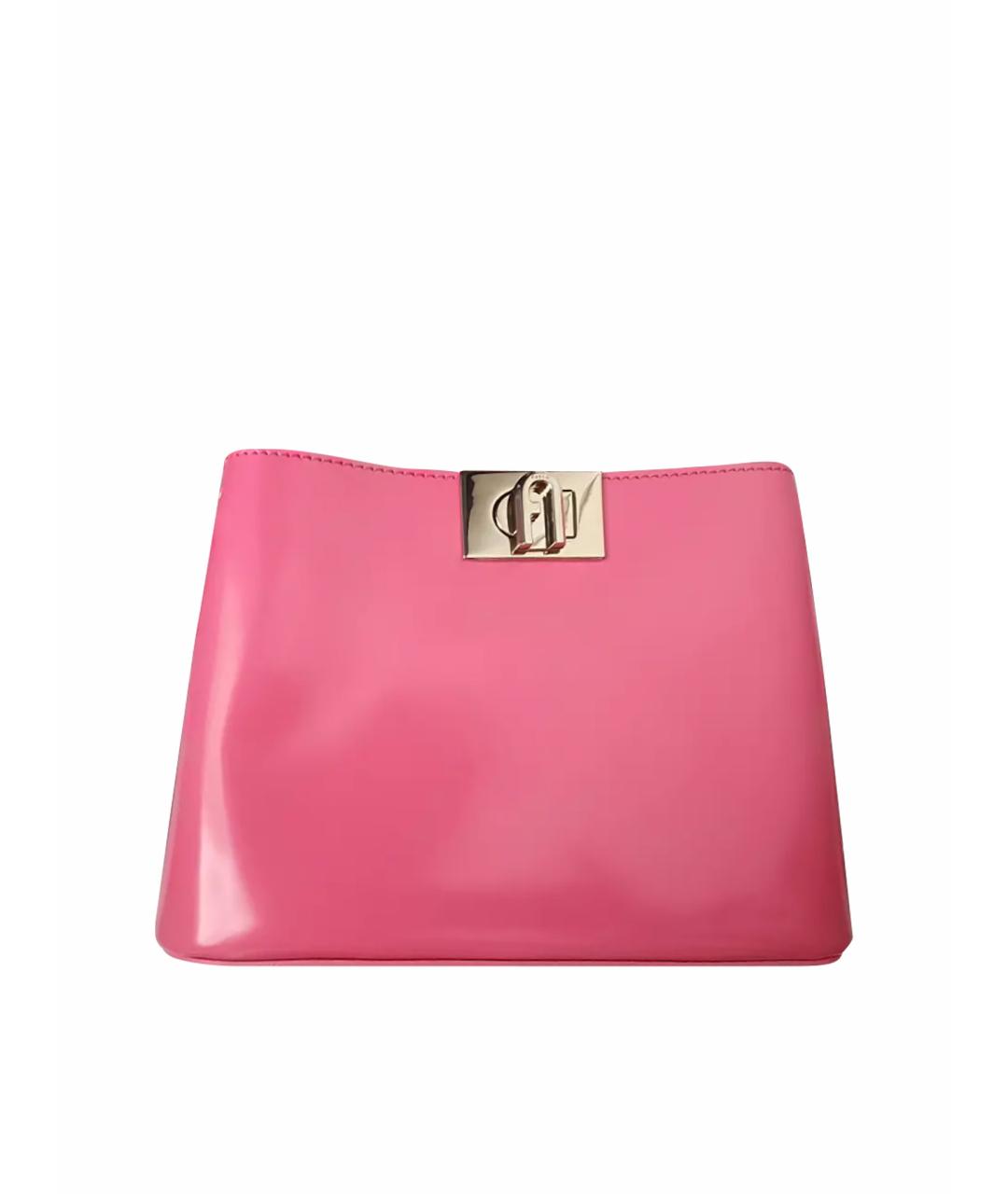 FURLA Розовая кожаная сумка через плечо, фото 1