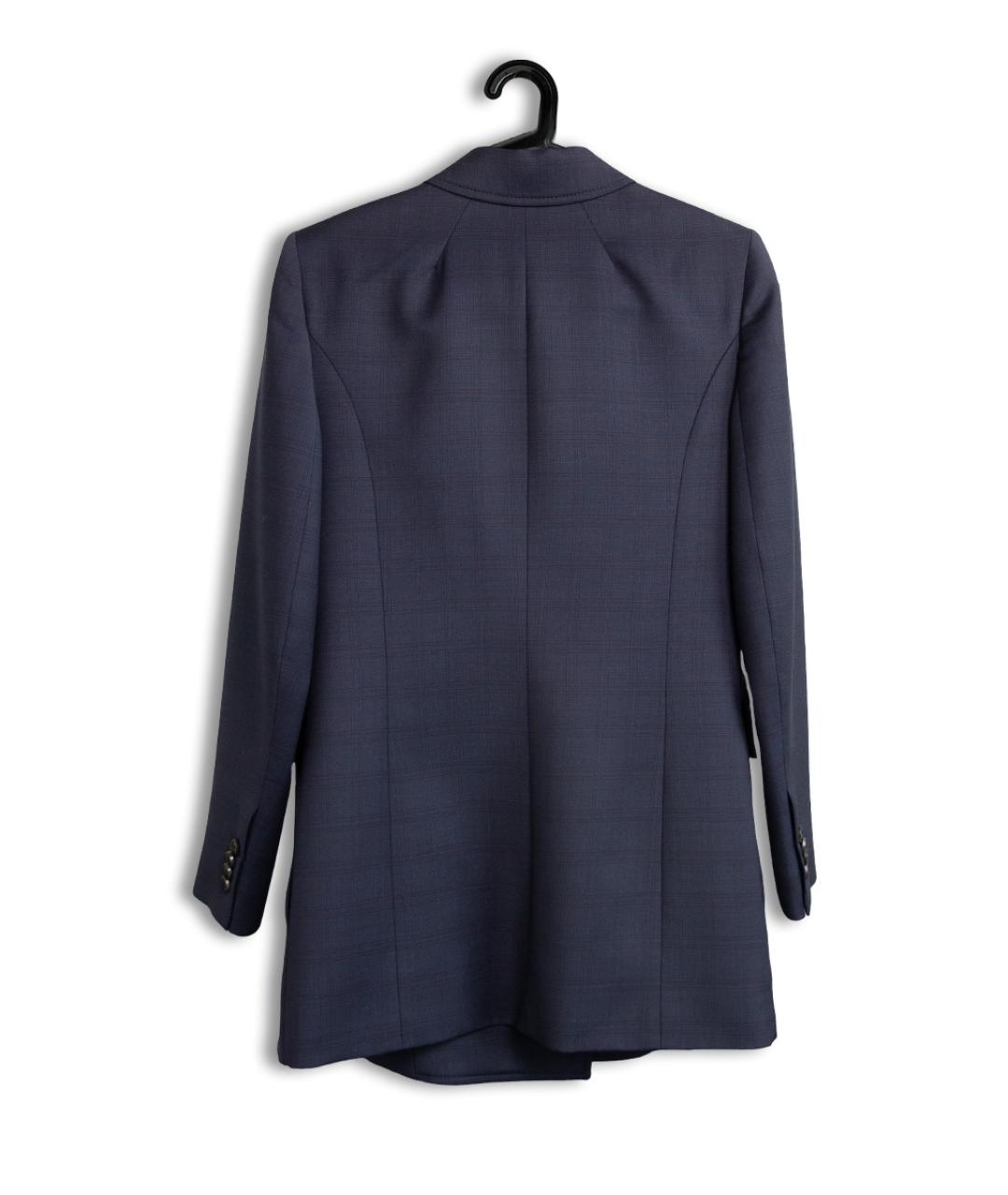 BALENCIAGA Синий шерстяной жакет/пиджак, фото 2