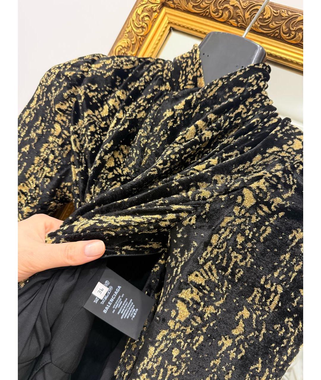 BALENCIAGA Мульти вискозное коктейльное платье, фото 7