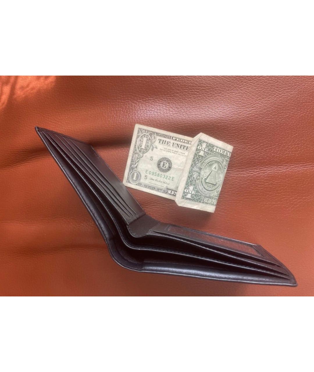 PRADA Черный кожаный кошелек, фото 4