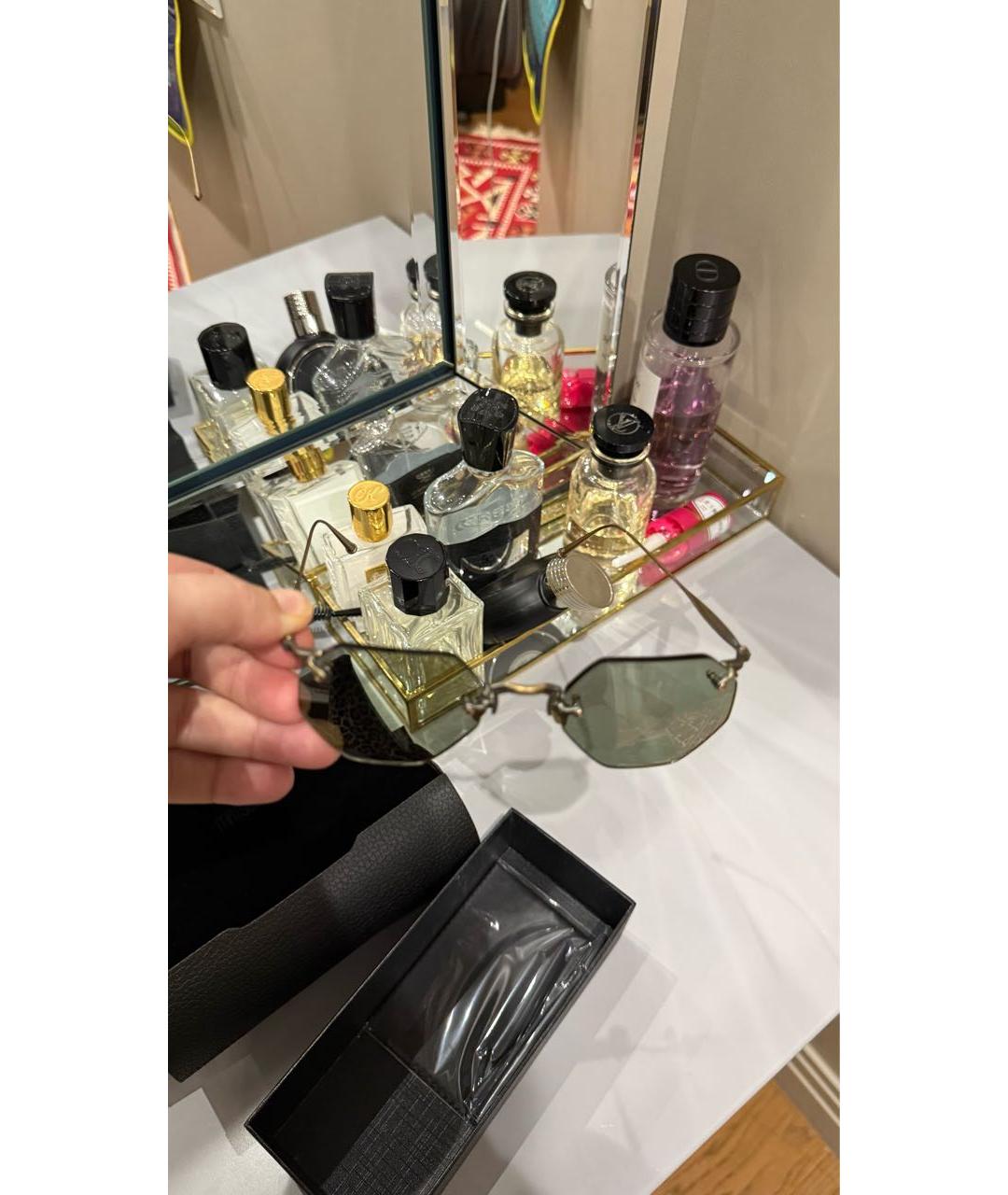 MATSUDA Зеленые металлические солнцезащитные очки, фото 5