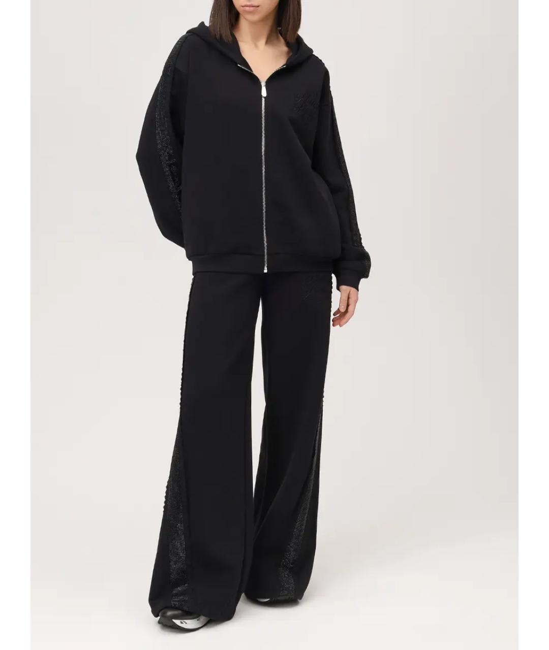 PHILIPP PLEIN Черные спортивные брюки и шорты, фото 2