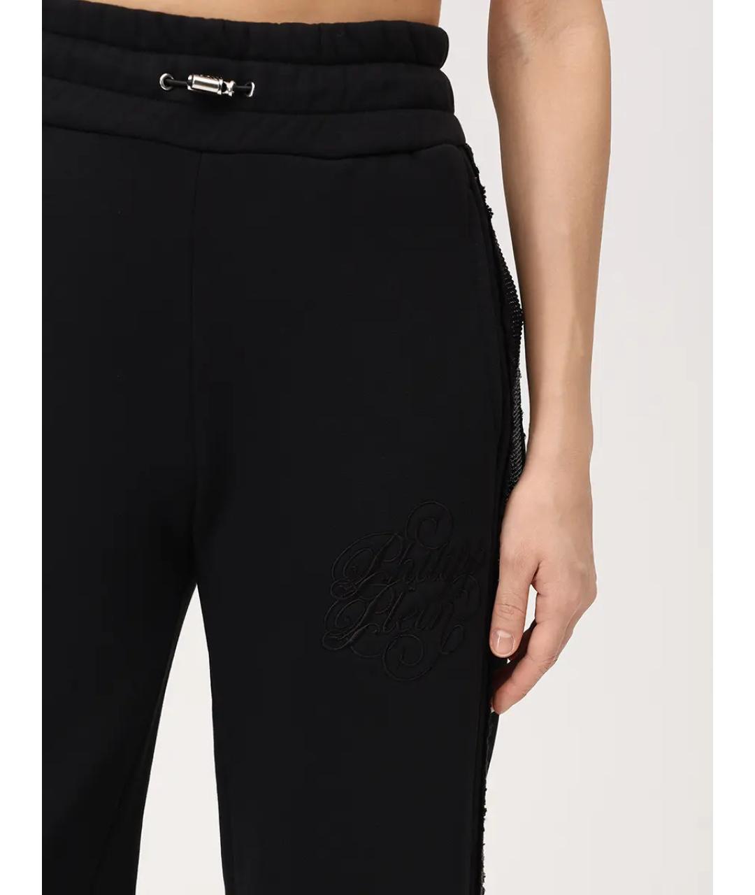 PHILIPP PLEIN Черные спортивные брюки и шорты, фото 5