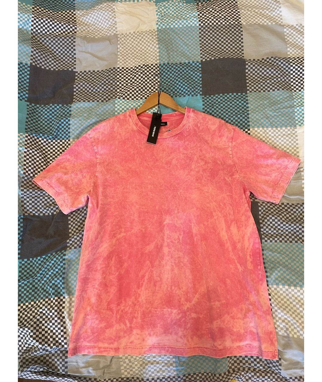 DIESEL Розовая хлопковая футболка, фото 5