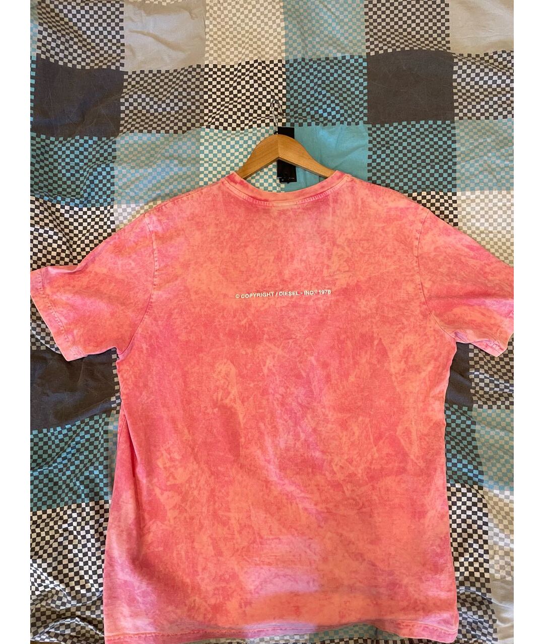 DIESEL Розовая хлопковая футболка, фото 2