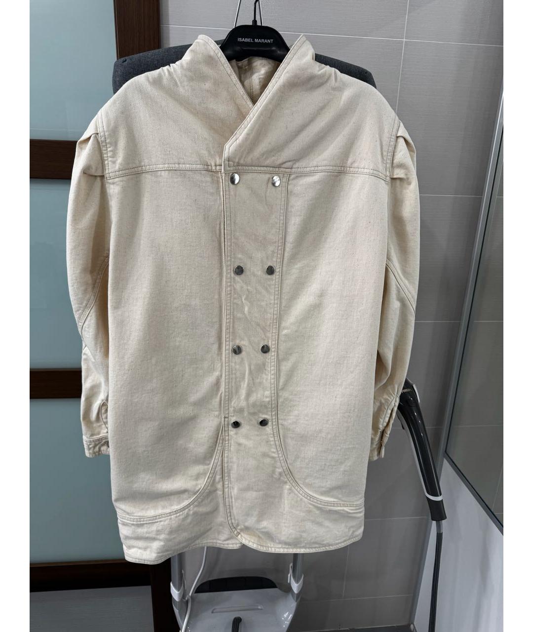 ISABEL MARANT Бежевая деним куртка, фото 3