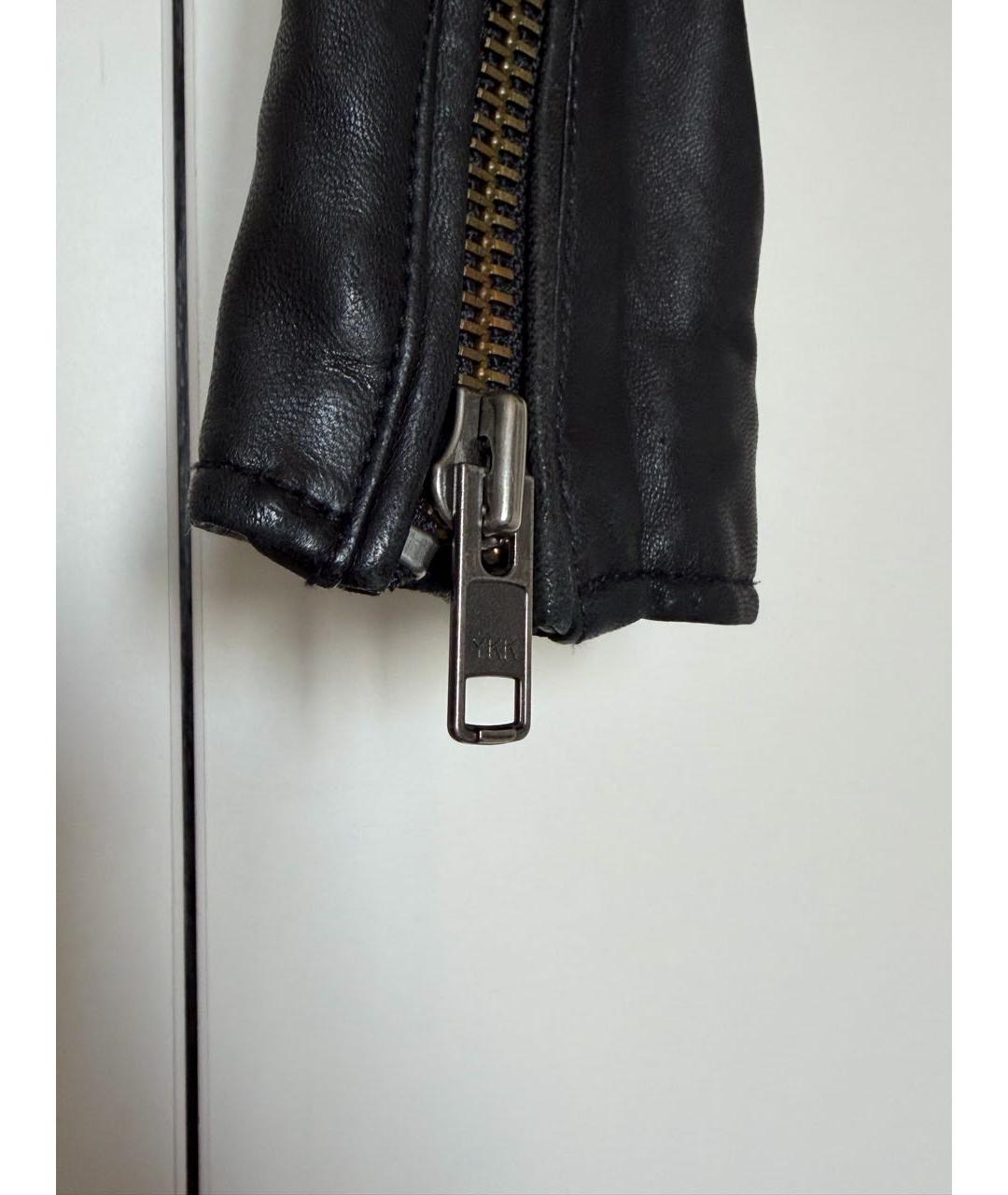 THE KOOPLES Черная кожаная куртка, фото 7