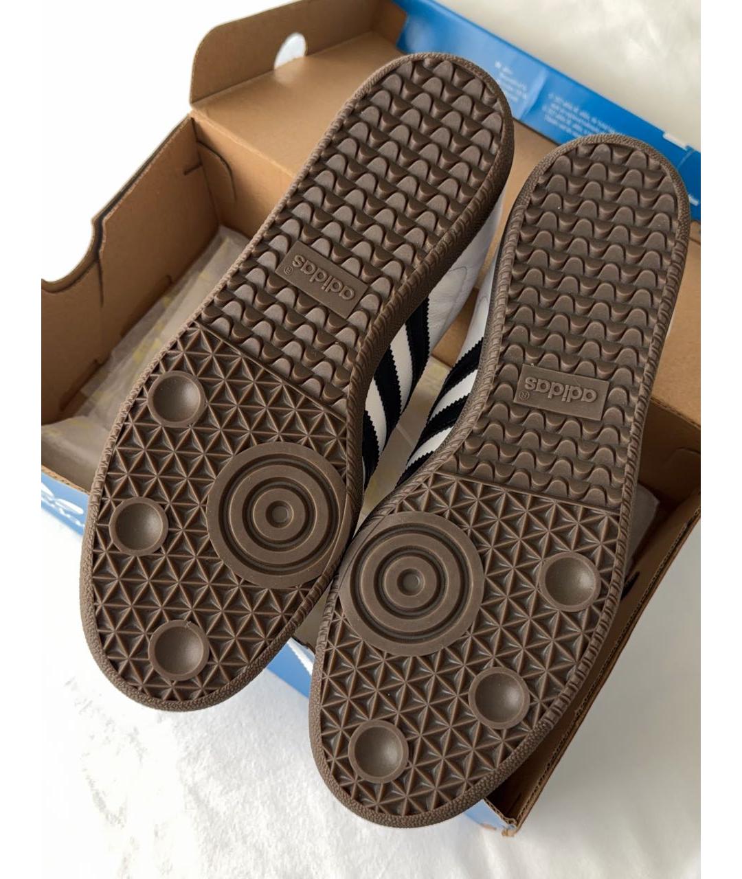 ADIDAS Белые кожаные низкие кроссовки / кеды, фото 7