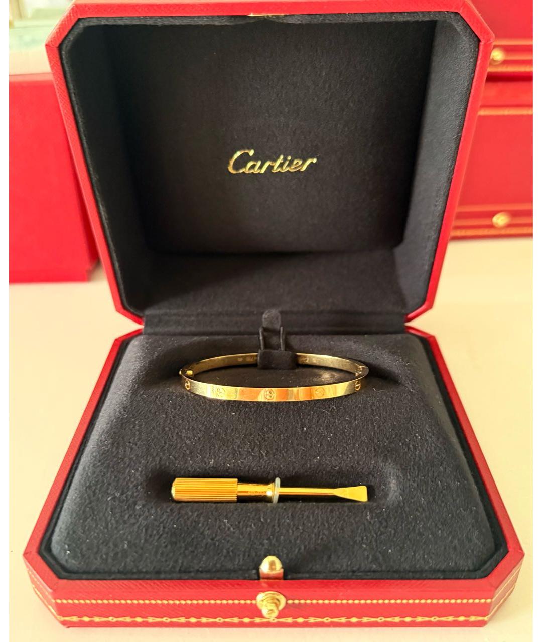 CARTIER Желтый браслет из желтого золота, фото 2