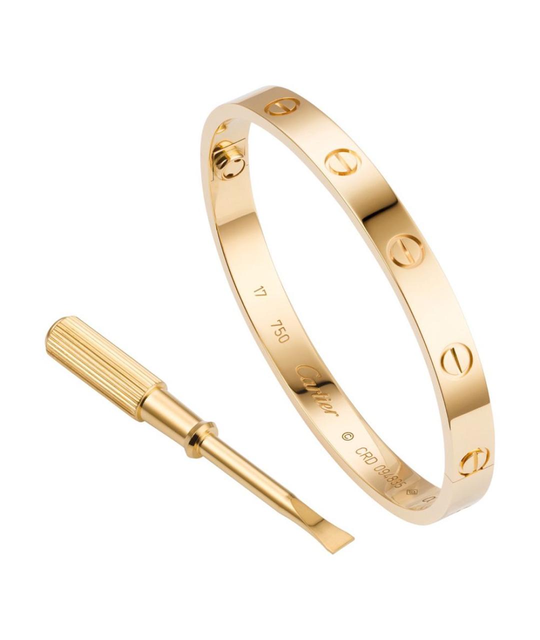 CARTIER Желтый браслет из желтого золота, фото 1