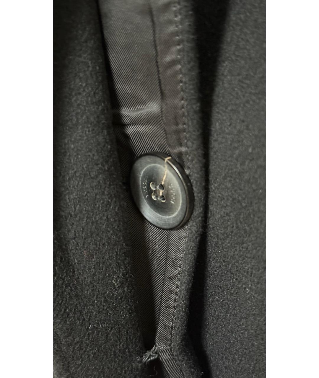 GUCCI Черное шерстяное пальто, фото 4