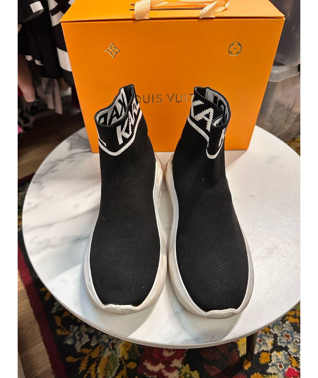 KARL LAGERFELD Черные текстильные кроссовки, фото 2