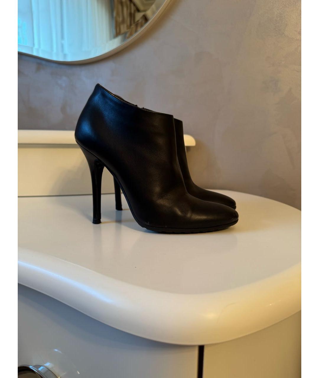 GIUSEPPE ZANOTTI DESIGN Черные кожаные ботильоны, фото 2