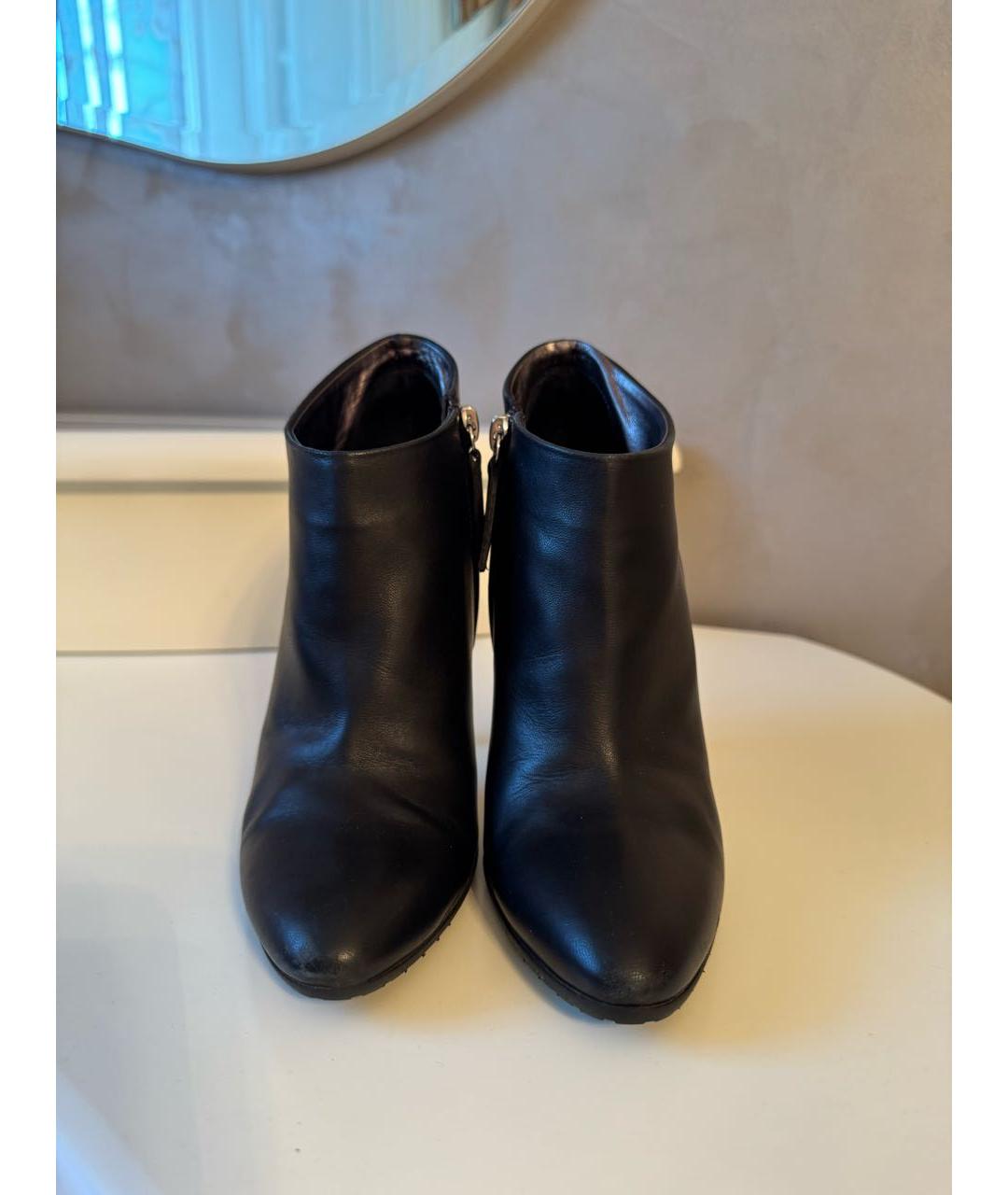 GIUSEPPE ZANOTTI DESIGN Черные кожаные ботильоны, фото 3