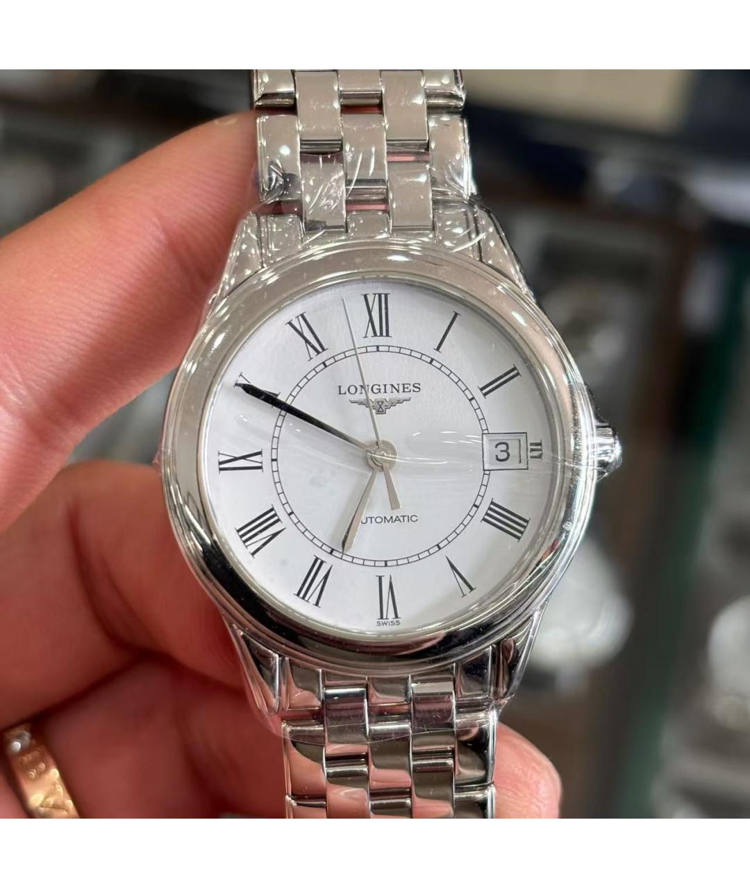 LONGINES Серебряные часы, фото 2