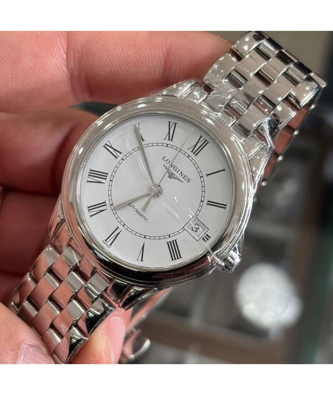 LONGINES Серебряные часы, фото 3