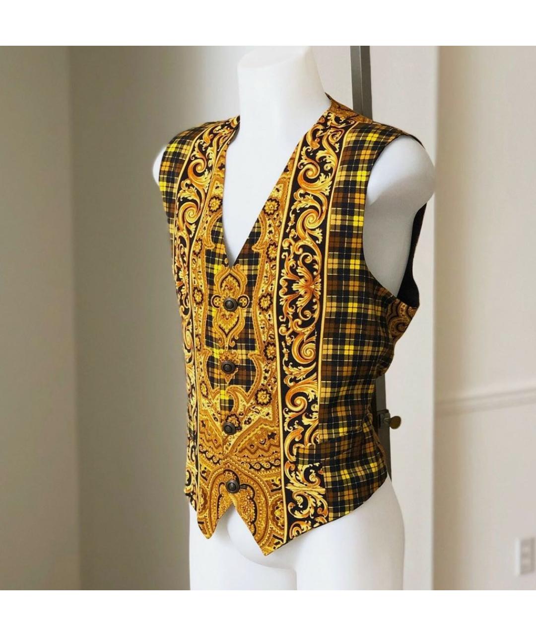 VERSACE Мульти хлопковый жилет, фото 4