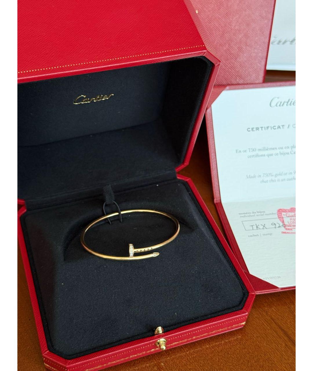 CARTIER Золотой браслет из розового золота, фото 9