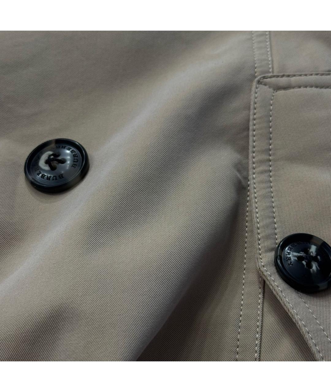 BURBERRY Бежевый хлопковый тренч/плащ, фото 8